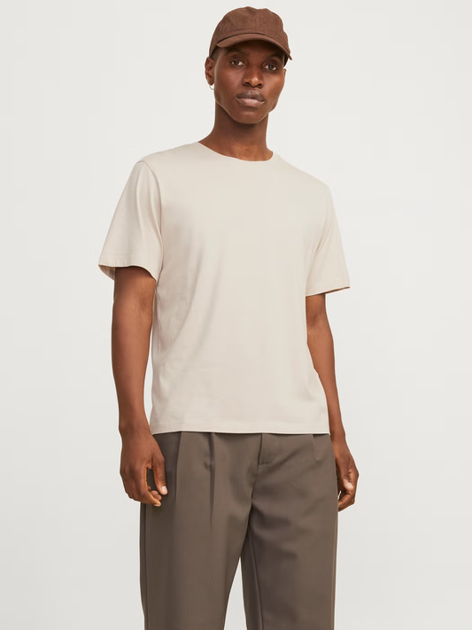 JJECORP LOGO TEE SS O-NECK NOOS - BEIGE