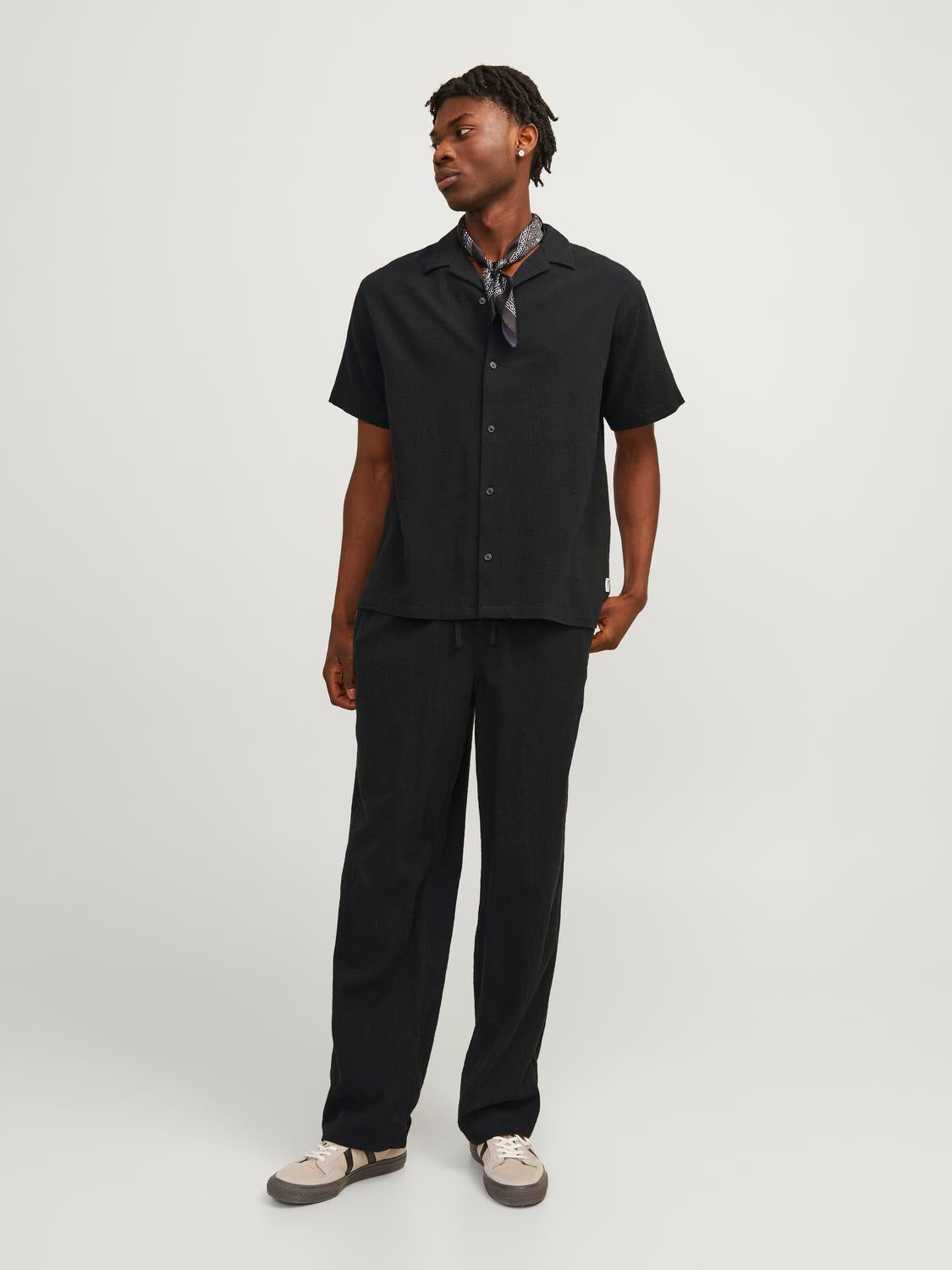 JORLUKE CRINKLE RESORT SHIRT SS SN