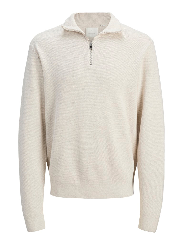 JPRBLAMILANO STITCH KNIT HALF ZIP SN
