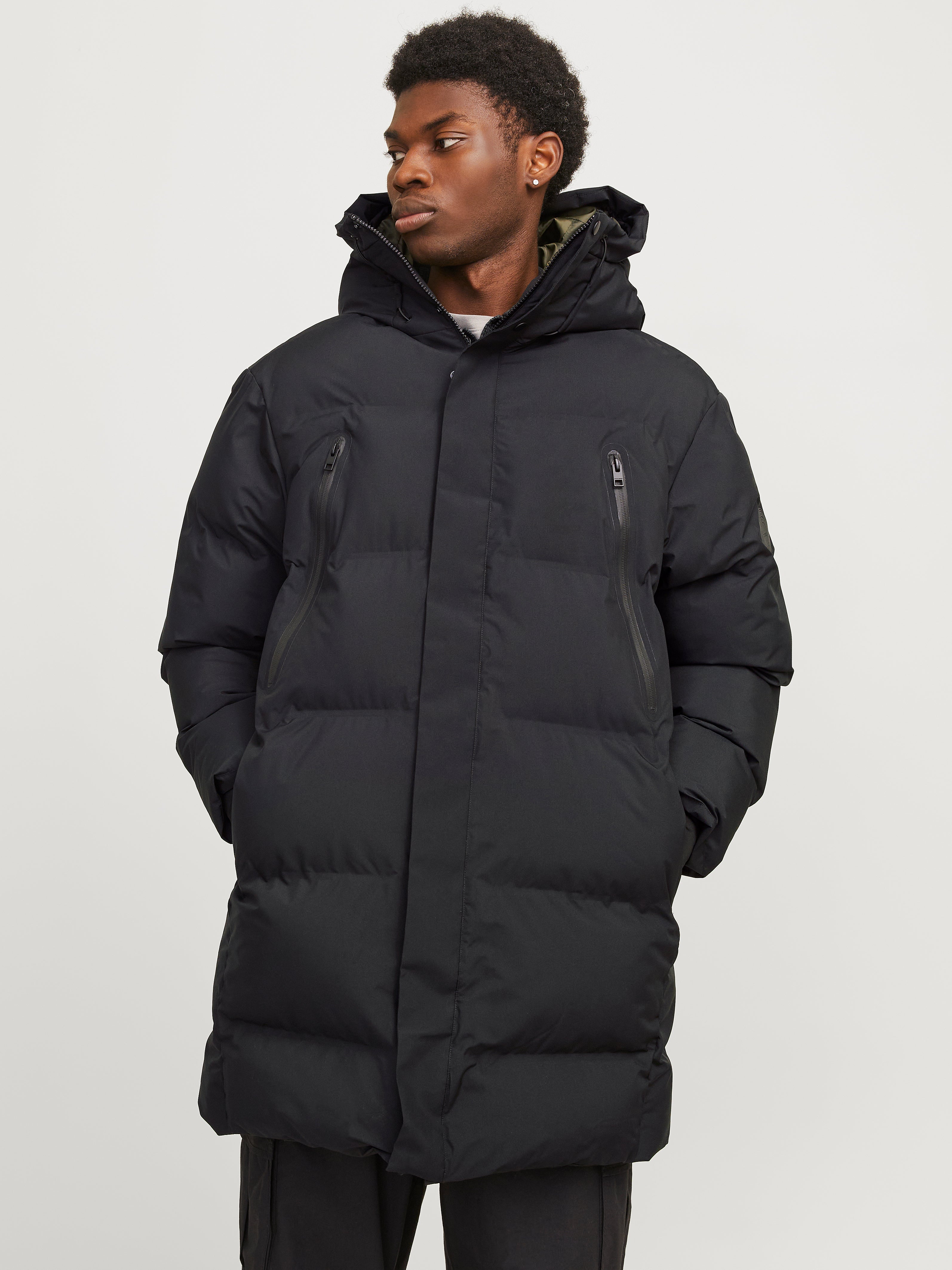 JACK&JONES JCOALPHA Long Puffer SN Bufferjas voor heren, zwart, M, zwart, M JACK&JONES JCOALPHA Long Puffer SN Bufferjas voor heren, zwart, M, zwart, M