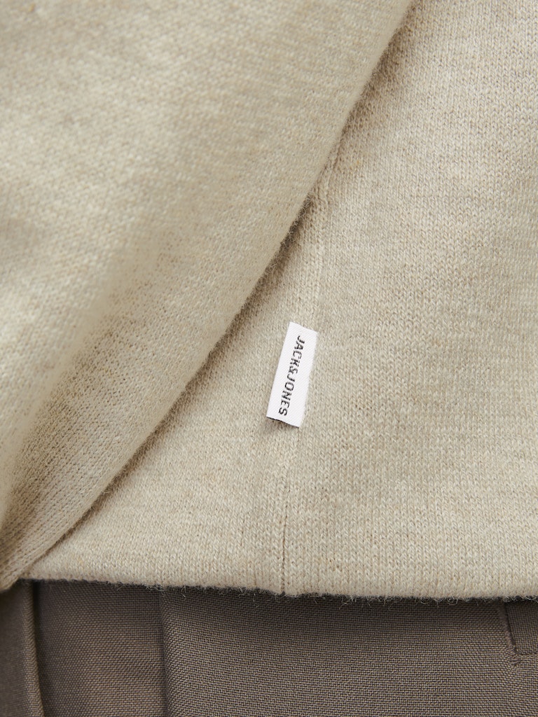 JJEEMIL KNIT POLO HALF ZIP LS NOOS