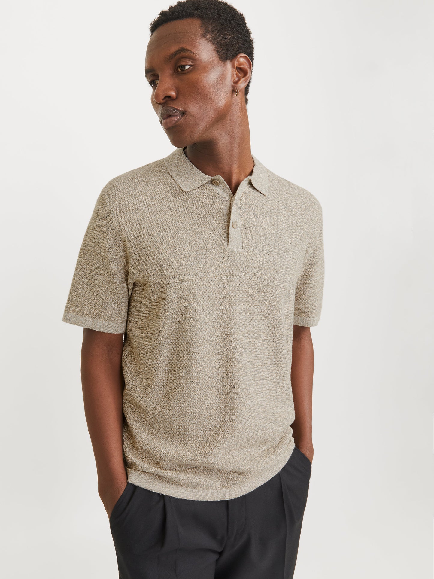 JJEGEORGE KNIT POLO SS SN
