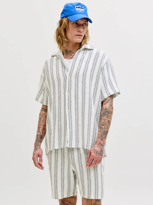 JJECOBA STRIPE RESORT SHIRT SS SN