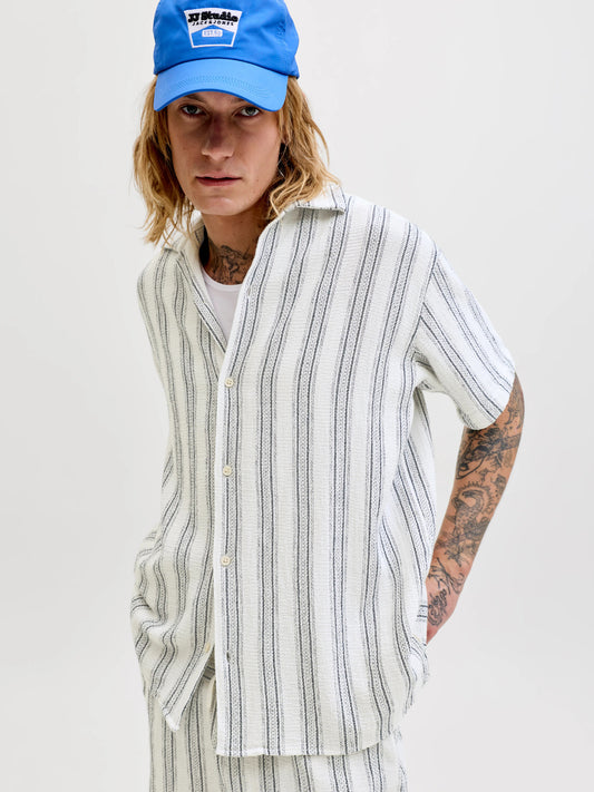 JJECOBA STRIPE RESORT SHIRT SS SN