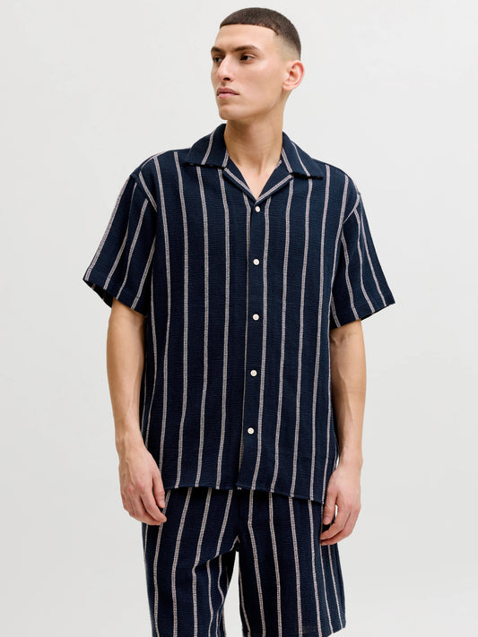 JJECOBA STRIPE RESORT SHIRT SS SN