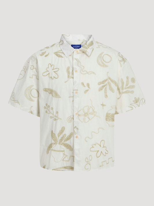 JORCURTIS EMB OVERSIZED SHIRT SS