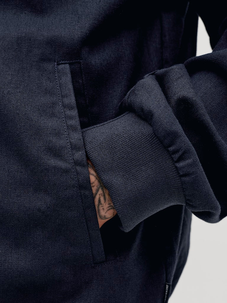 JPRBLALEISTER-LINEN-BLEND-BOMBER-JKT-LN