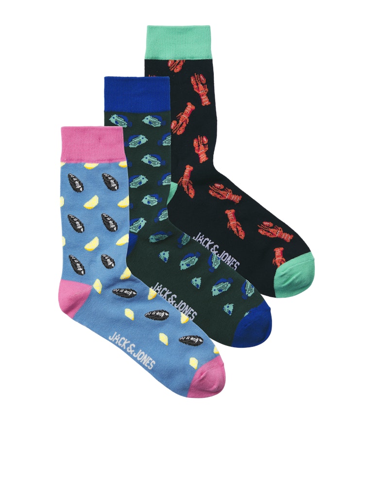 JACSEAFOOD SOCKS 3 PACK