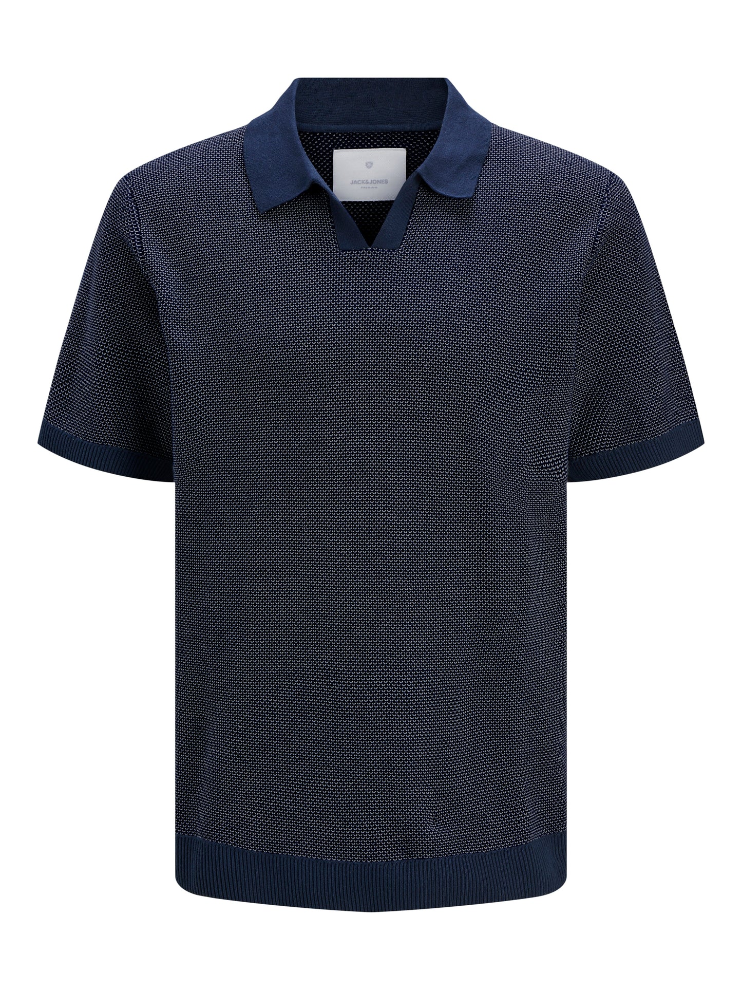 JPRCCEASTON KNIT SPLIT NECK SS SN