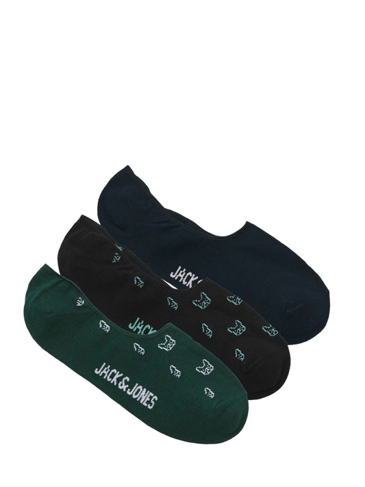 JACDENIM DOG MULTI SHORT SOCK 3 PACK