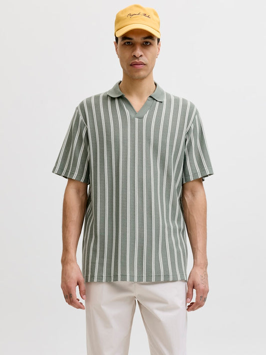 JPRBLUHARRY SS SPLIT NECK POLO SN