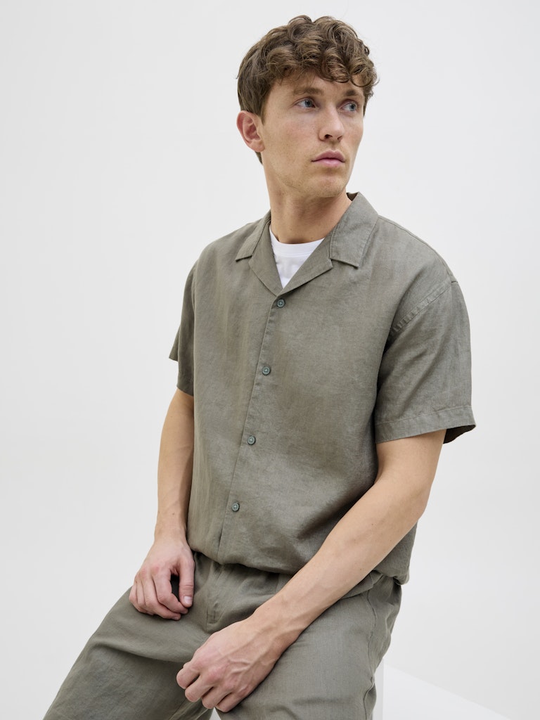 JPRCCLAWRENCE LINEN RESORT S/S SHIRT LN