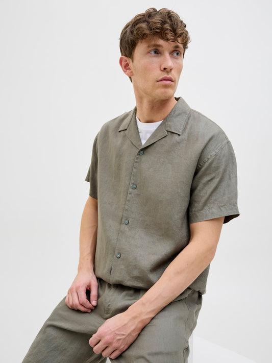JPRCCLAWRENCE LINEN RESORT S/S SHIRT LN