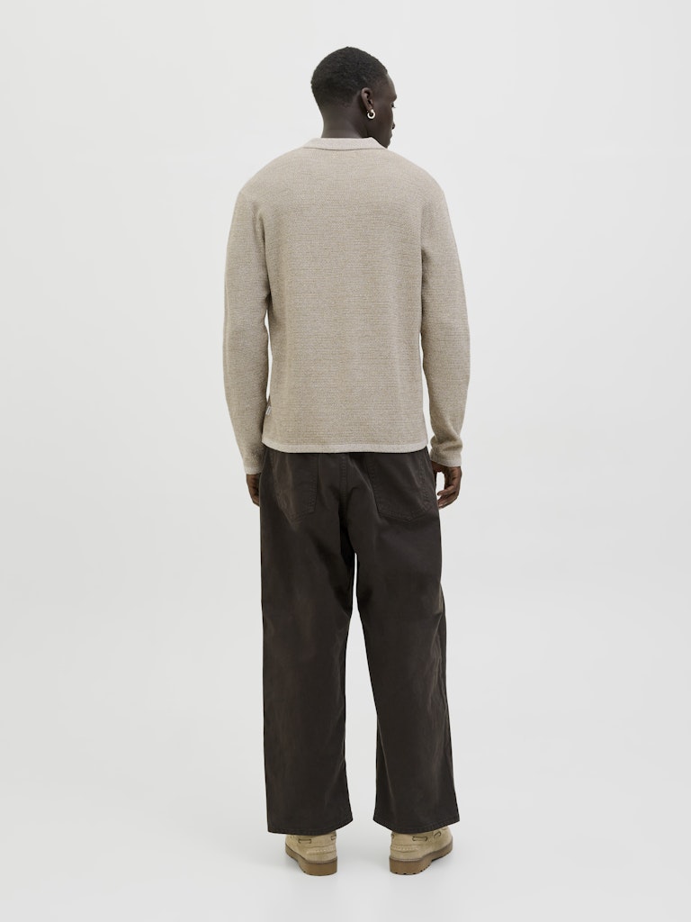 JJEGEORGE KNIT POLO LS SN