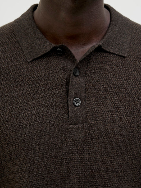 JJEGEORGE KNIT POLO LS SN