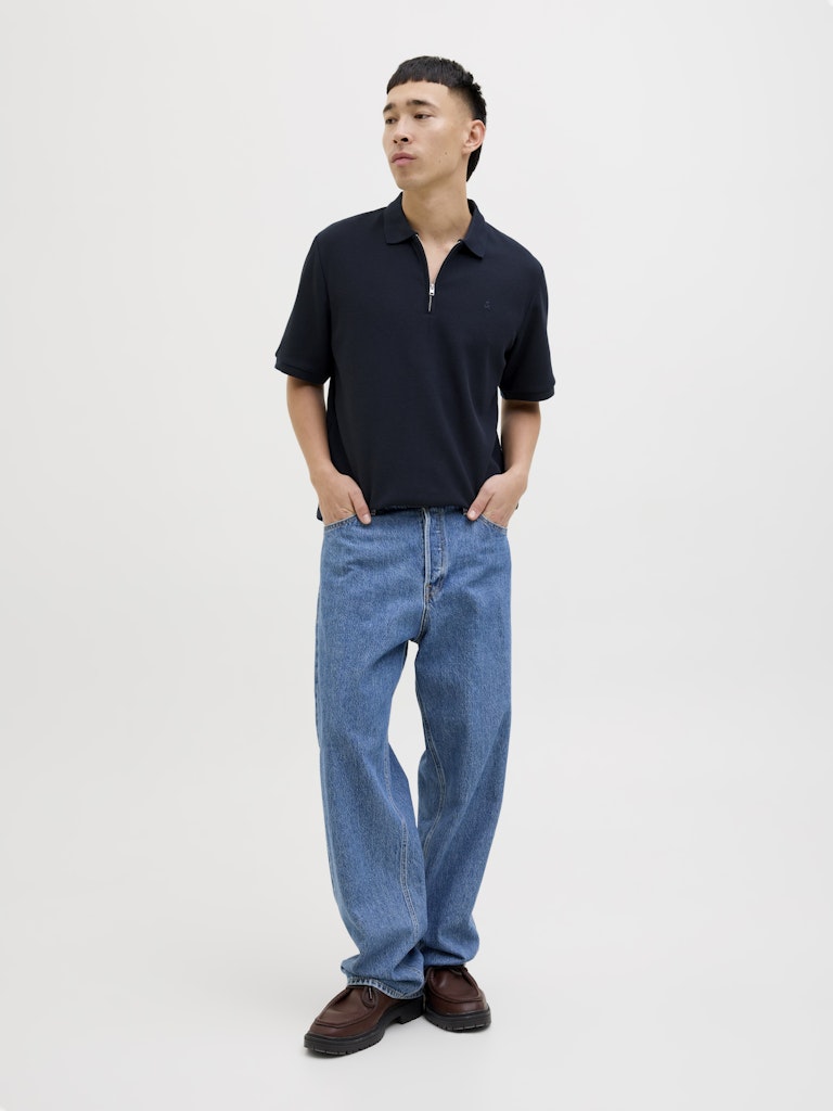 JJEAUSTIN ZIP POLO SS NOOS