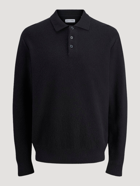 JJSPENCE KNIT POLO LS