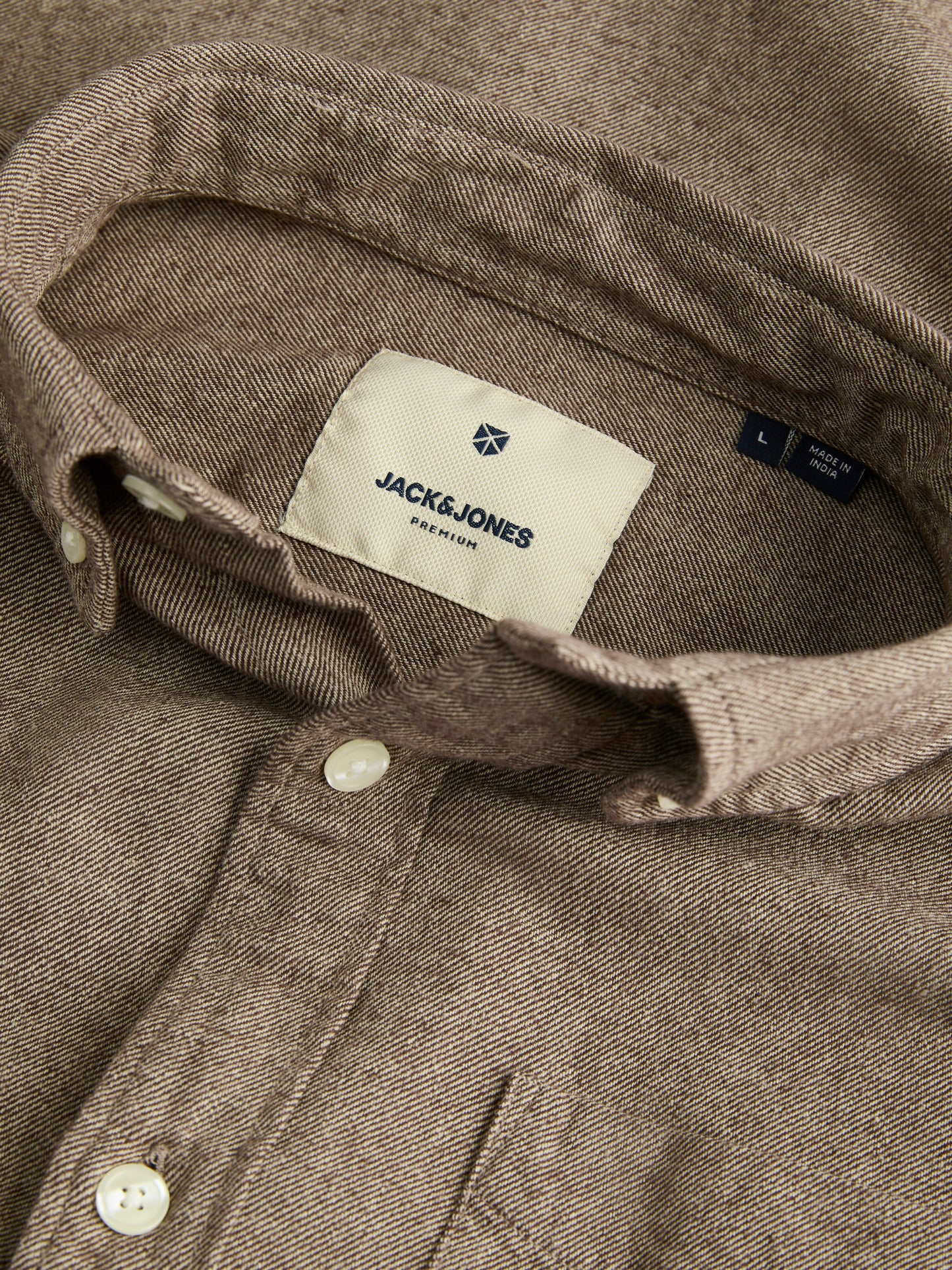 JPRBLUBROOK TWILL SOLID L/S SHIRT LN