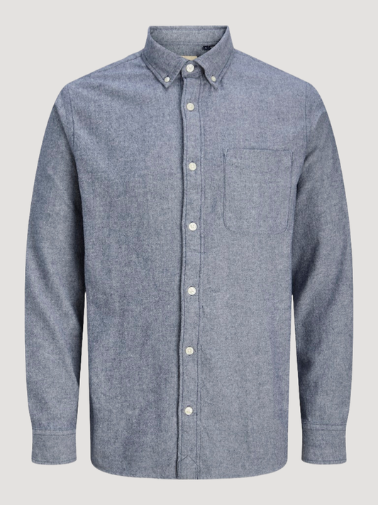 JPRBLUBROOK TWILL SOLID L/S SHIRT LN