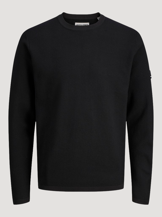 JCOSTANCE KNIT BADGE CREW NECK