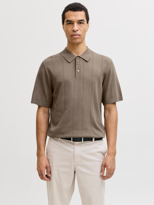 JPRBLAWILLIAM STRUCTURE KNIT POLO SS SN