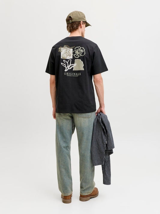JORMONTAUK AOP BACK TEE SS CREW NECK SN