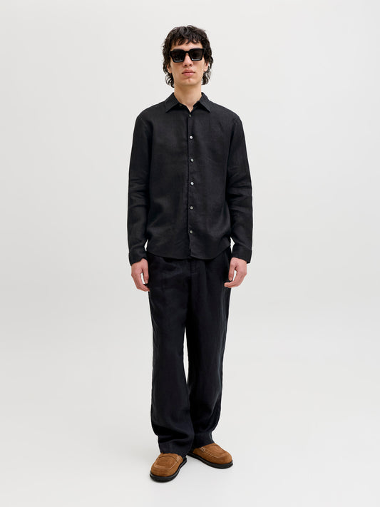 JPRBLALAWRENCE LINEN LS SHIRT SN