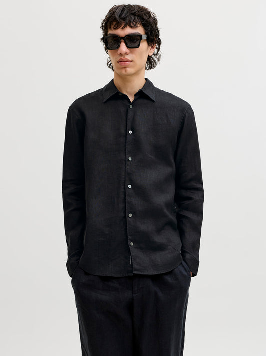 JPRBLALAWRENCE LINEN LS SHIRT SN