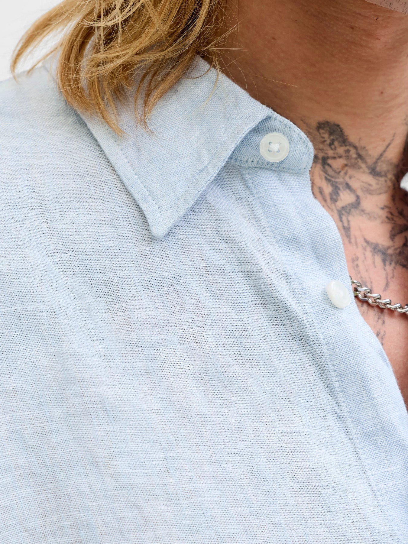 JPRBLALAWRENCE LINEN LS SHIRT SN