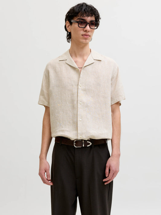 JPRBLALAWRENCE LINEN RESORT S/S SHIRT SN