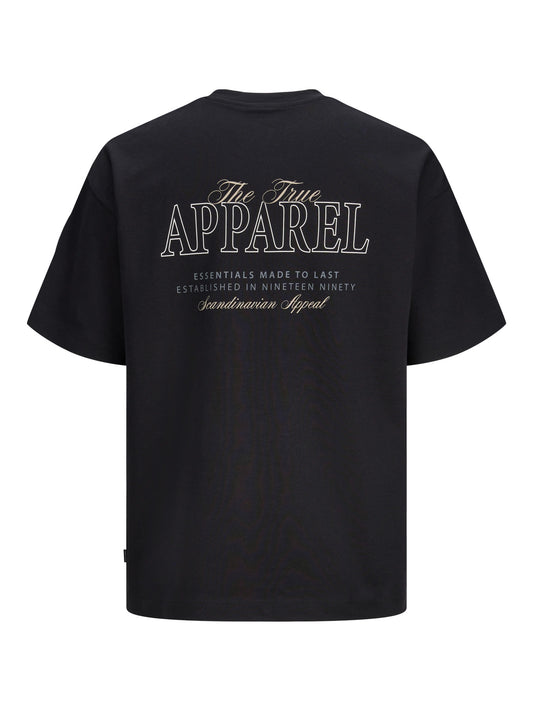 JJEBARRON STUDIO TEE SS O-NECK SN - BLACK