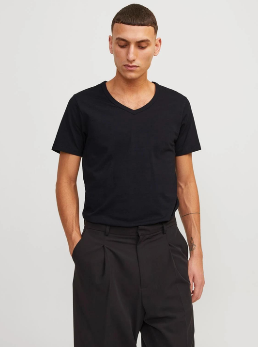 JJEBASIC V-NECK TEE S/S NOOS