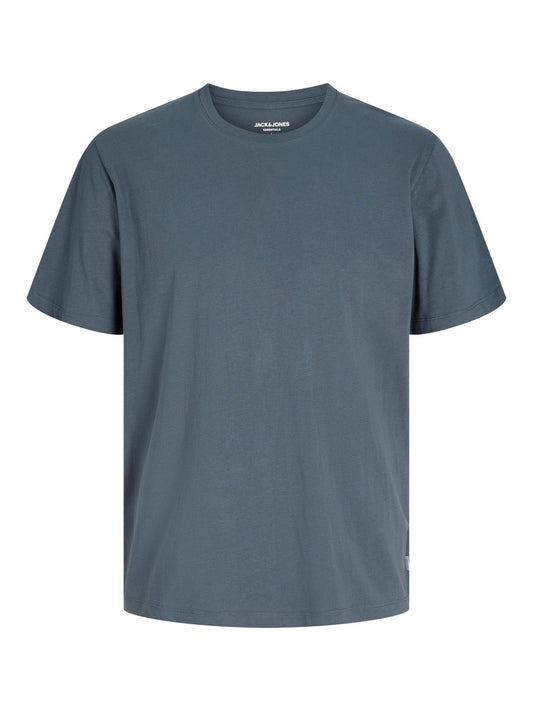 JJEORGANIC BASIC TEE SS O-NECK NOOS - STEEL BLUE