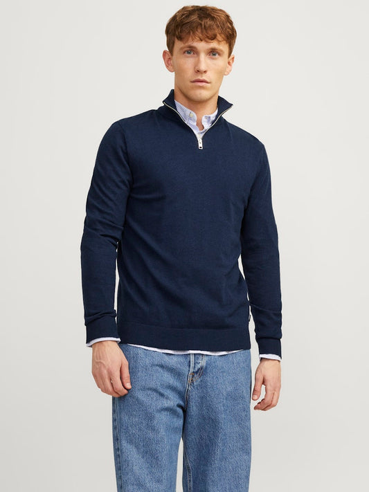 JJEEMIL KNIT HALF ZIP NOOS