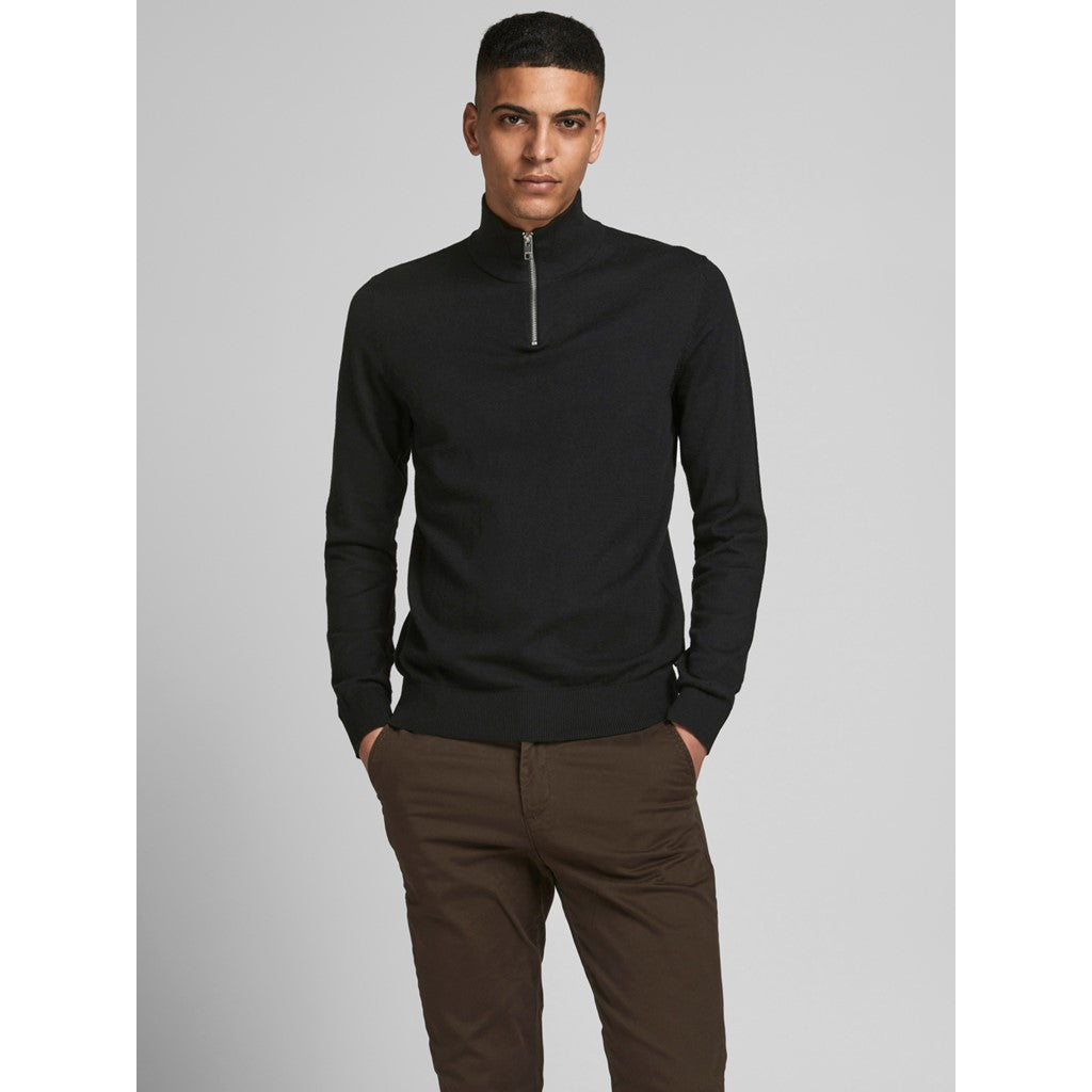 PLAIN HALF ZIP JUMPER