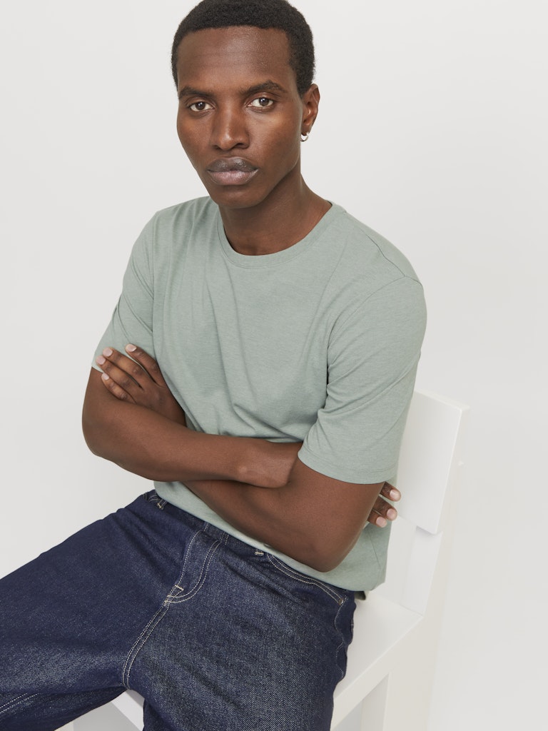 JJEORGANIC MELANGE TEE SS O-NECK NOOS