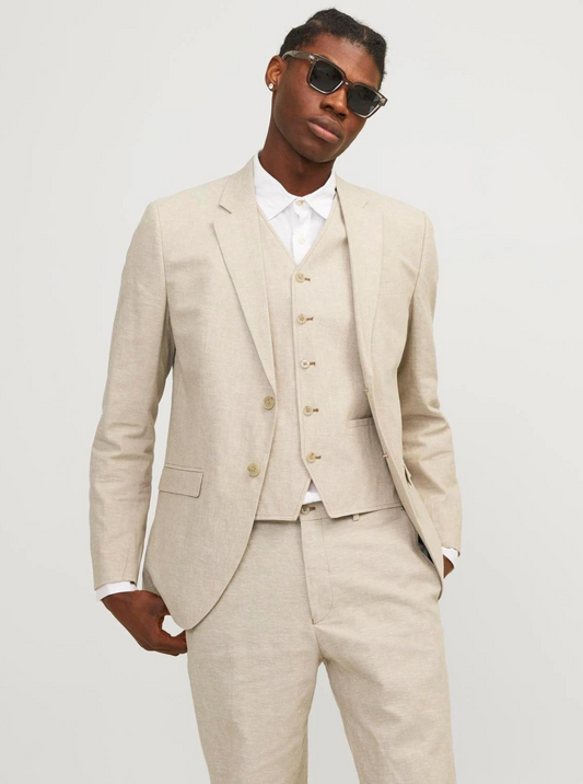 JPRRIVIERA LINEN BLAZER SLIM FIT SN