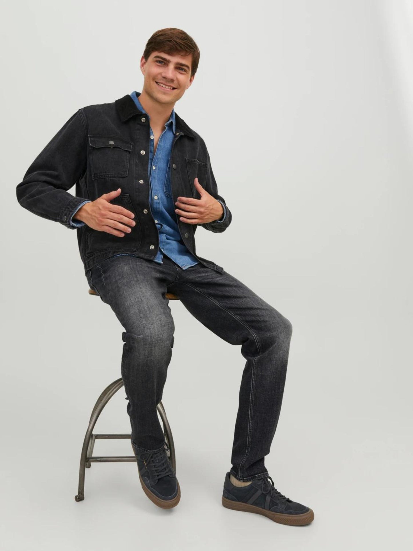 JJIMIKE JJORIGINAL JJ 711 NOOS TAPERED FIT JEANS