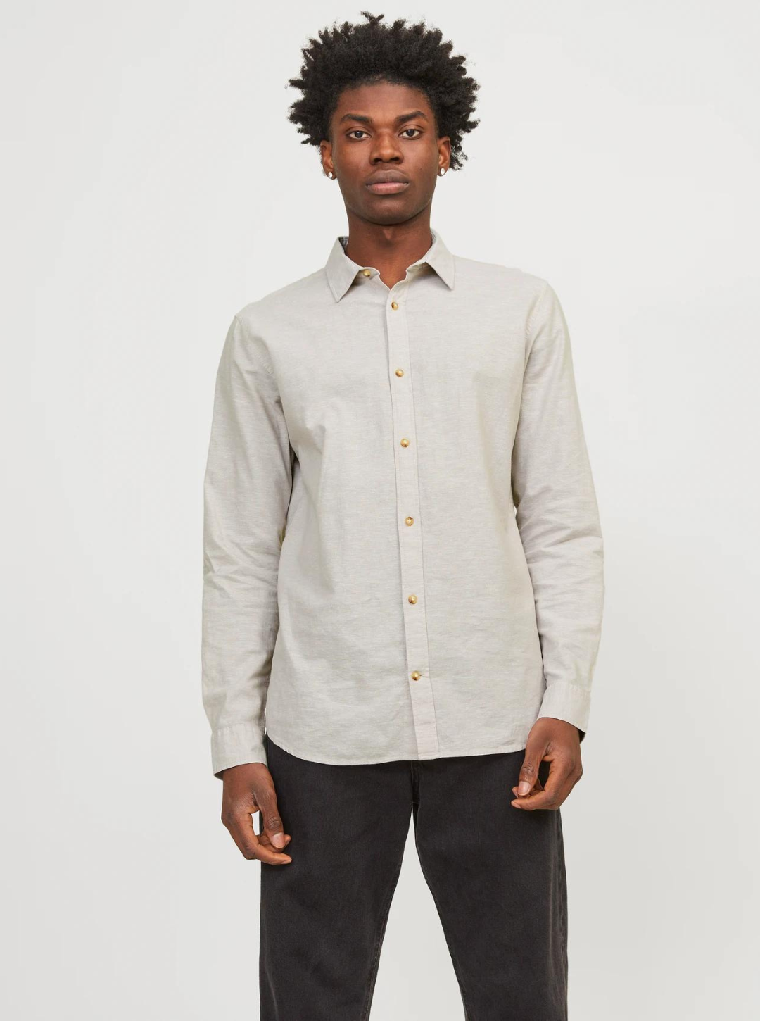 JJESUMMER LINEN BLEND SHIRT LS SN