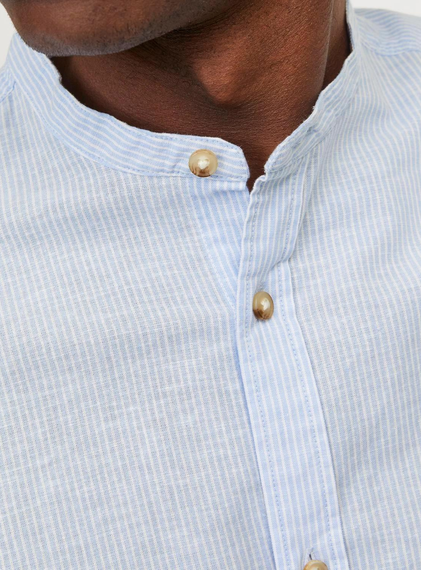 JJESUMMER BAND LINEN BLEND SHIRT LS SN