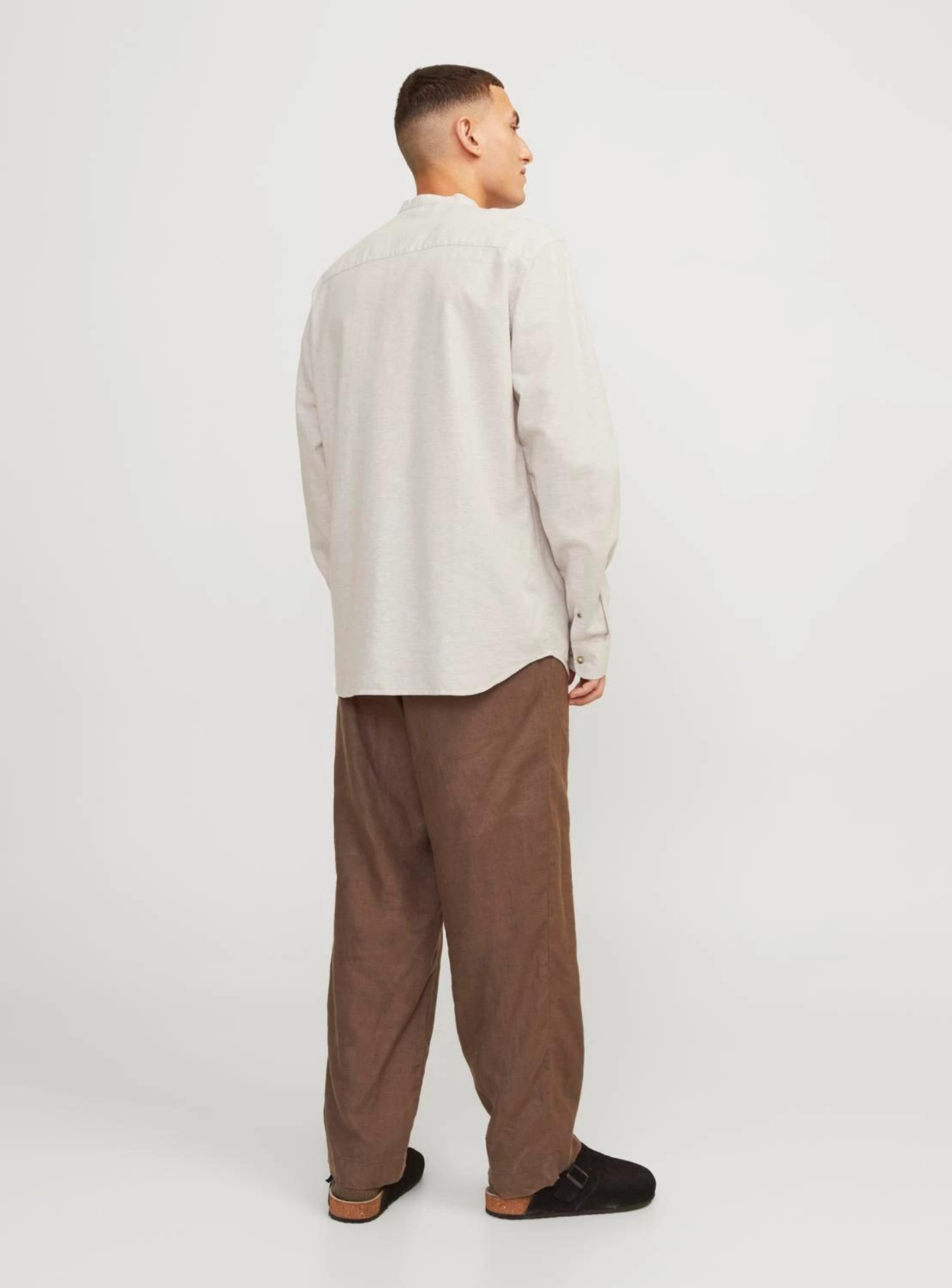 JJESUMMER BAND LINEN BLEND SHIRT LS SN