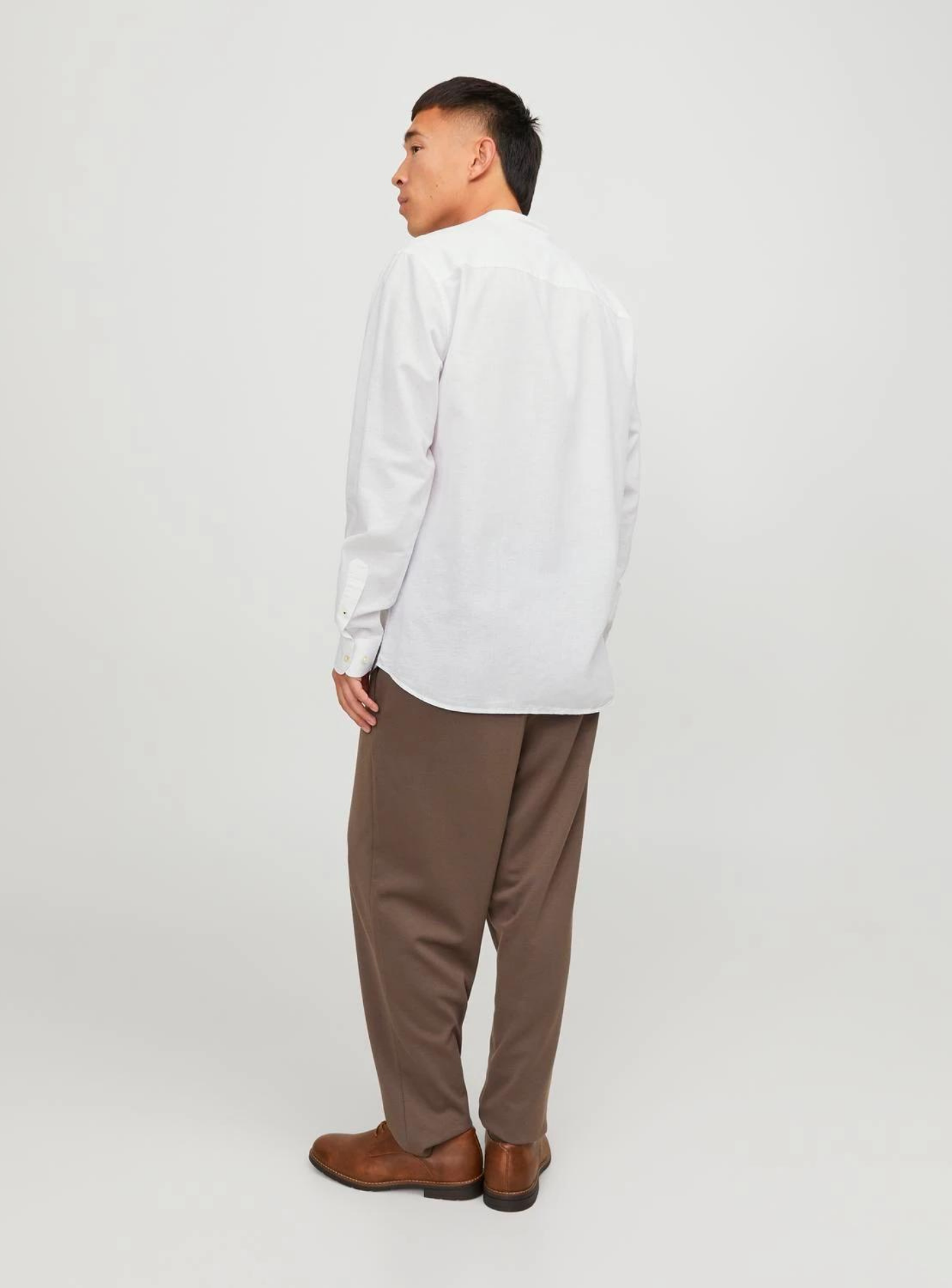 JJESUMMER BAND LINEN BLEND SHIRT LS SN