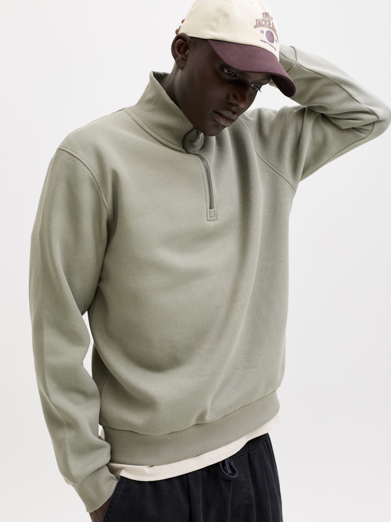 JJEBRADLEY SWEAT HALF ZIP NOOS