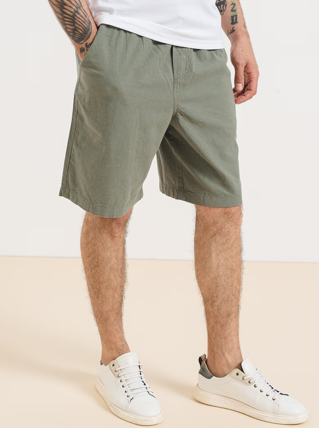 JPSTKARL JJSUMMER LINEN BLEND SHORT