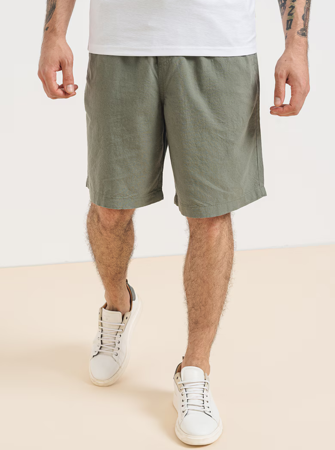 JPSTKARL JJSUMMER LINEN BLEND SHORT