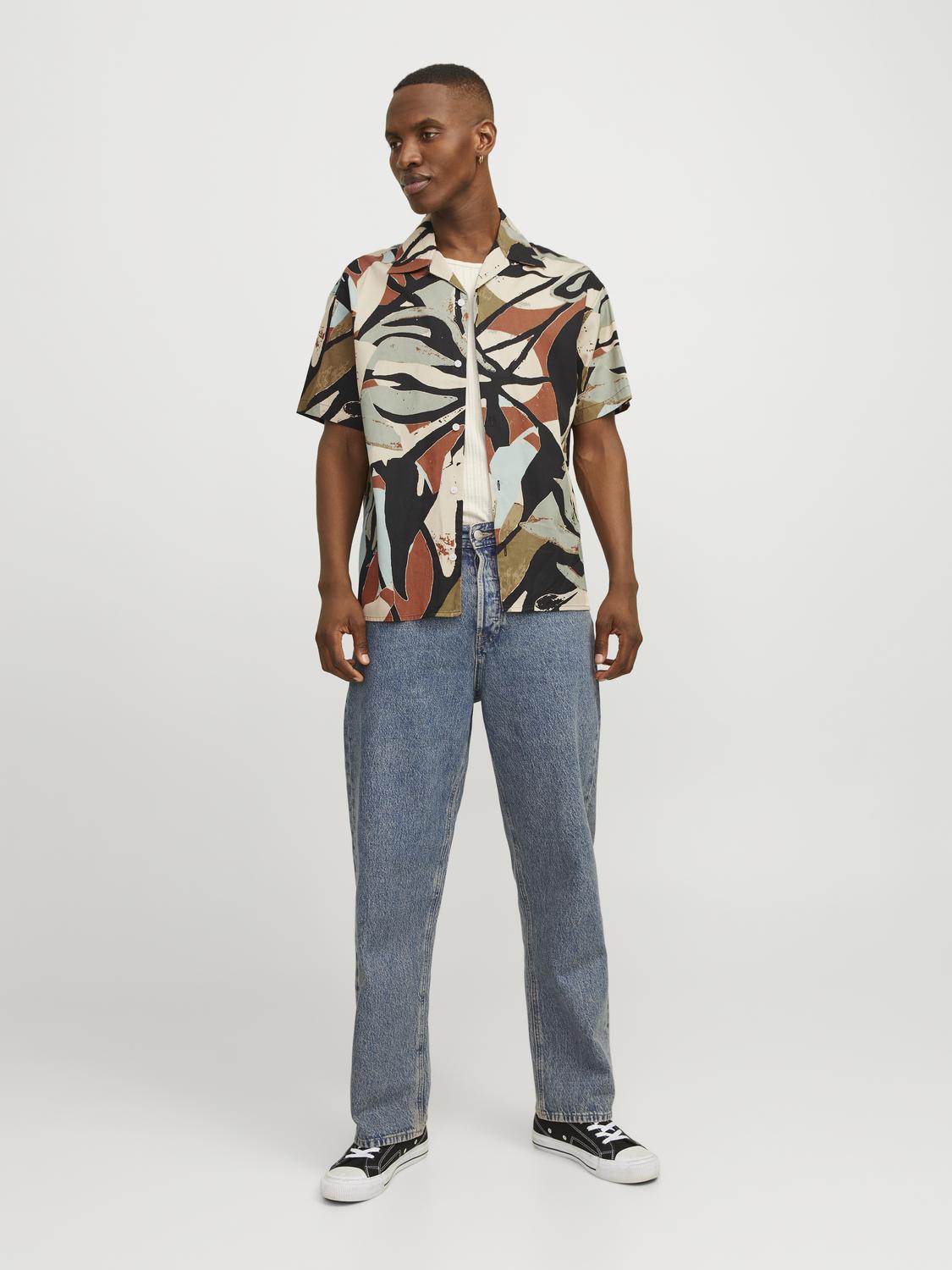 JORSEQUOIA TENCEL AOP RESORT SHIRT SS