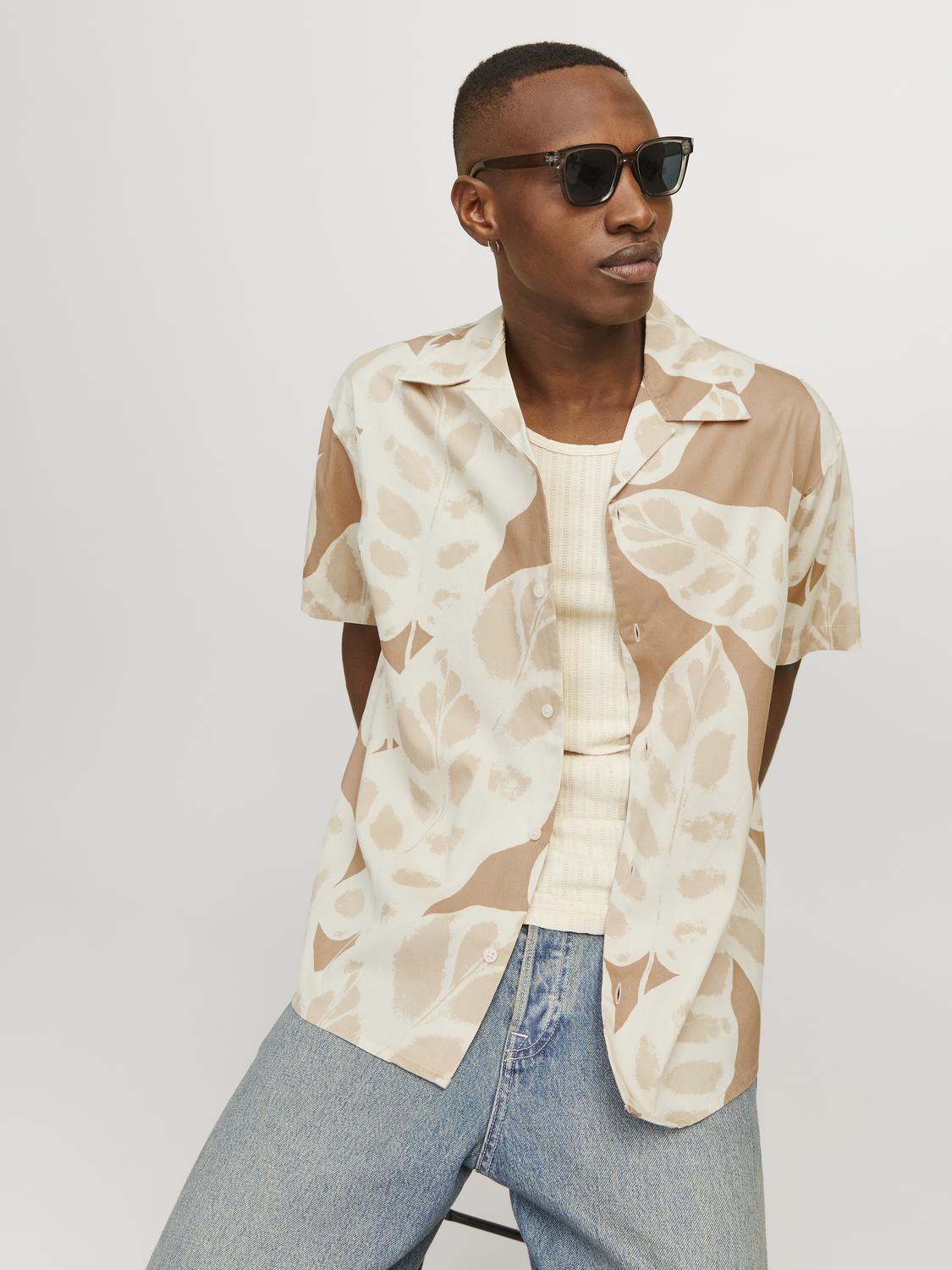 JORSEQUOIA TENCEL AOP RESORT SHIRT SS