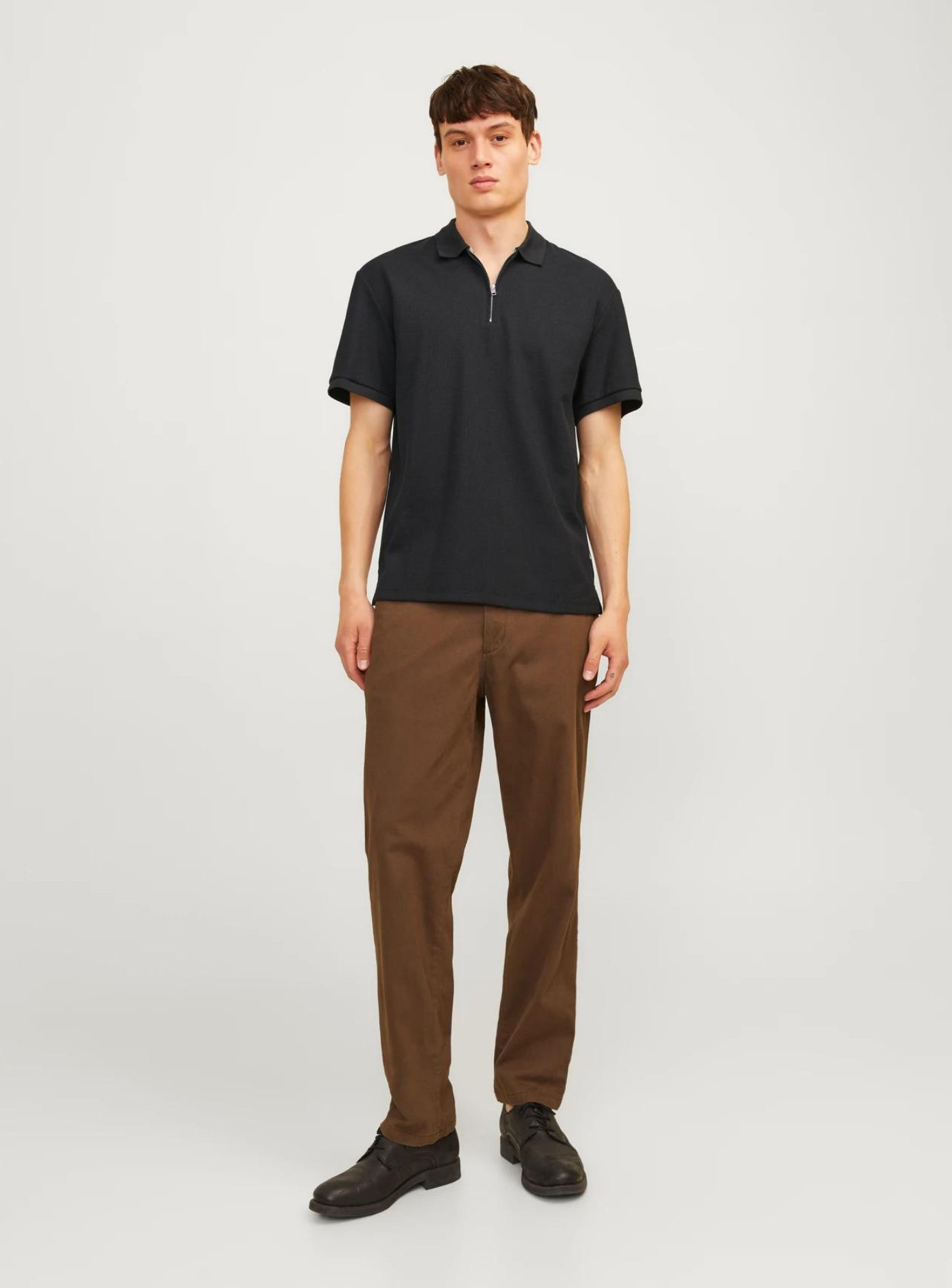 JPRCCJOHNNY HALF ZIP SS POLO SN