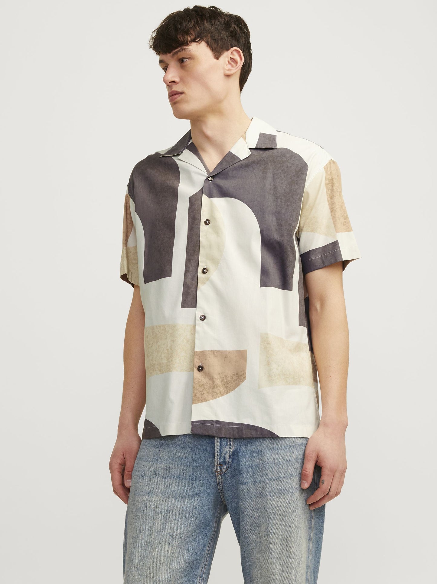 JPRBLACARNABY PRINT RESORT SHIRT S/S