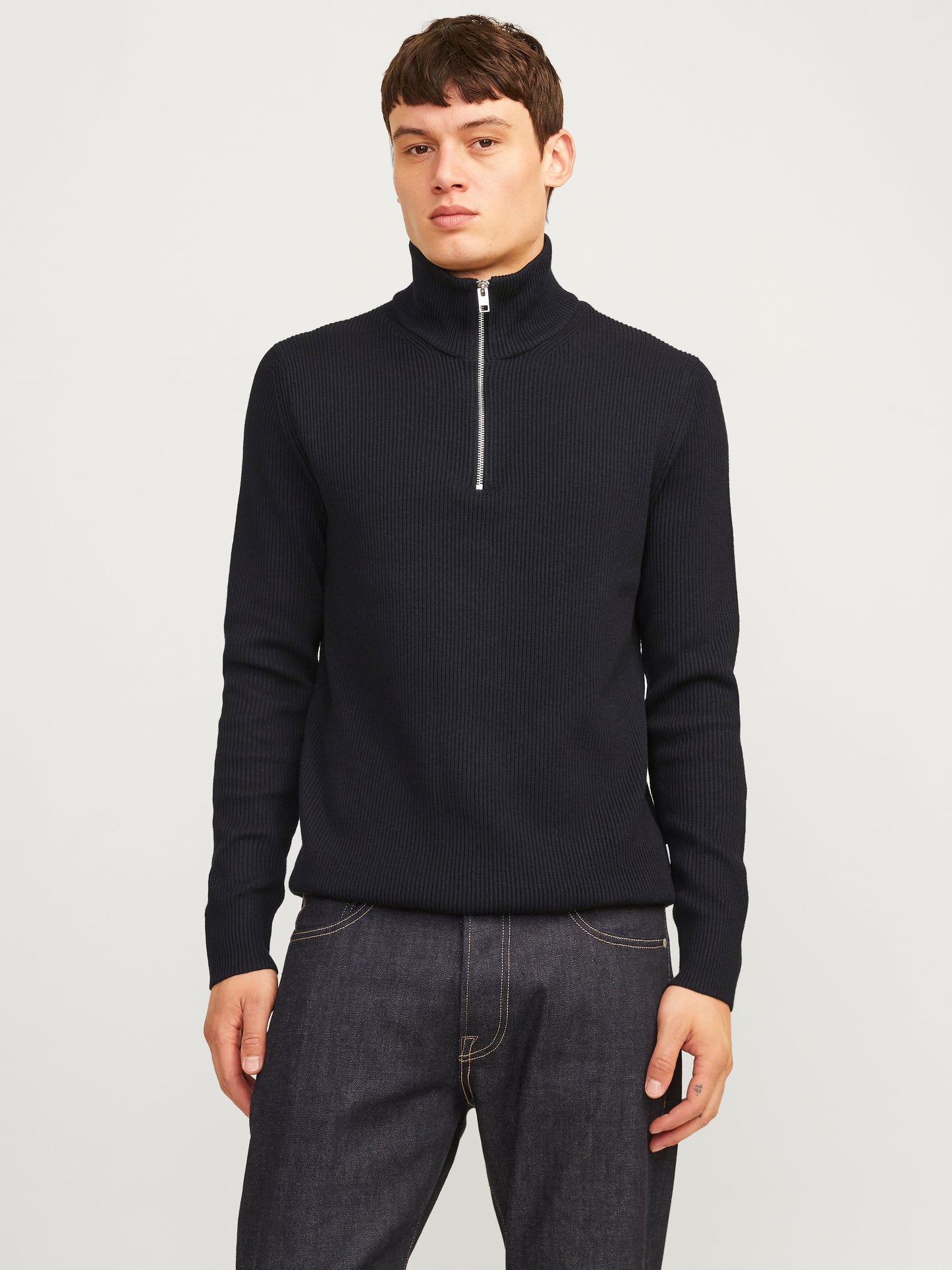 JJEPERFECT KNIT HALF ZIP SN